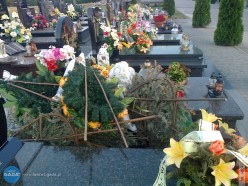 Wandalizm na cmentarzu w Kosinie?