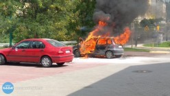 Spłonęło auto