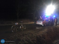 Potrącona rowerzystka trafiła do szpitala