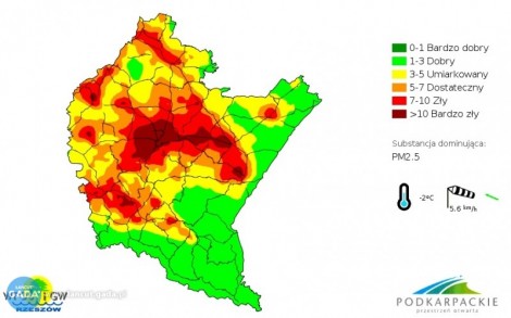 Smog nad powiatem łańcuckim