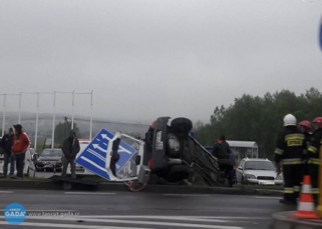 Zderzenie peugeota z audi