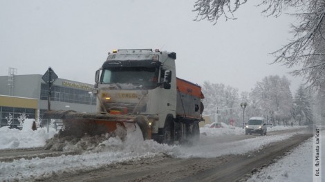 Odśnieżanie Łańcuta trwa