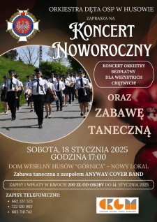 Koncert Noworoczny Orkiestry Dętej OSP w Husowie