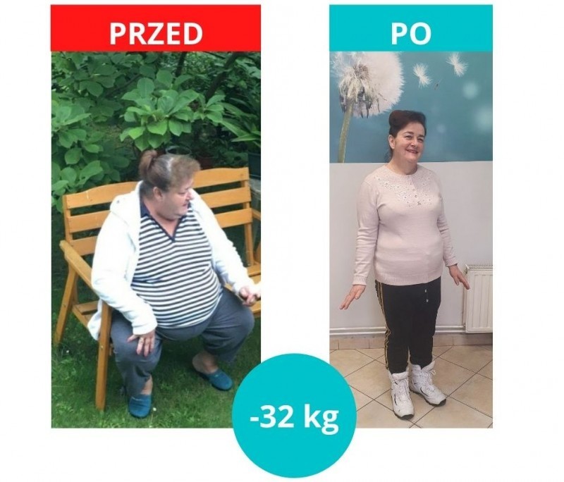 Pani Małgosia schudła 32 kg z Projekt Zdrowie!