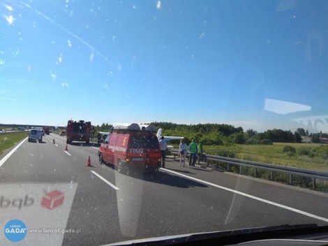 Wylądował na A4