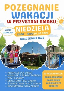 Pożegnanie Wakacji w&nbsp;Przystani Smaku